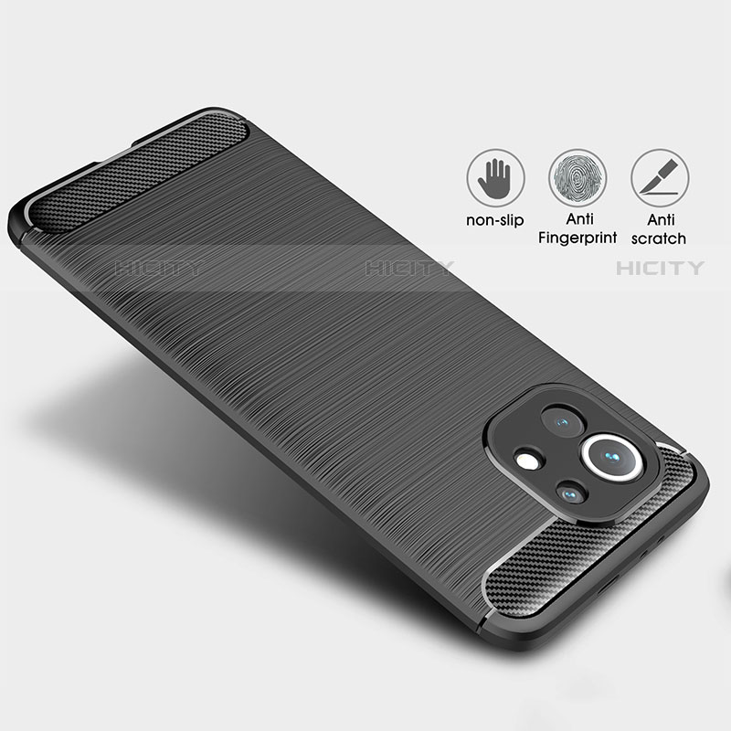 Silikon Hülle Handyhülle Gummi Schutzhülle Flexible Tasche Line C01 für Xiaomi Mi 11 5G