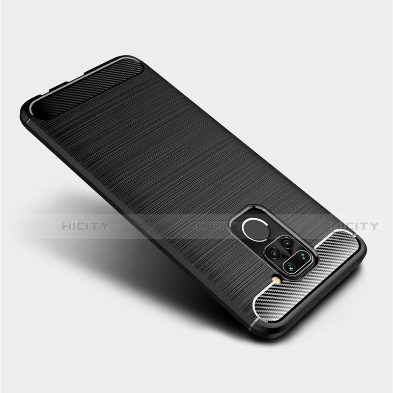 Silikon Hülle Handyhülle Gummi Schutzhülle Flexible Tasche Line C01 für Xiaomi Redmi 10X 4G
