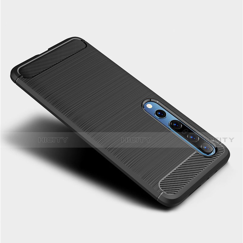 Silikon Hülle Handyhülle Gummi Schutzhülle Flexible Tasche Line C02 für Xiaomi Mi 10