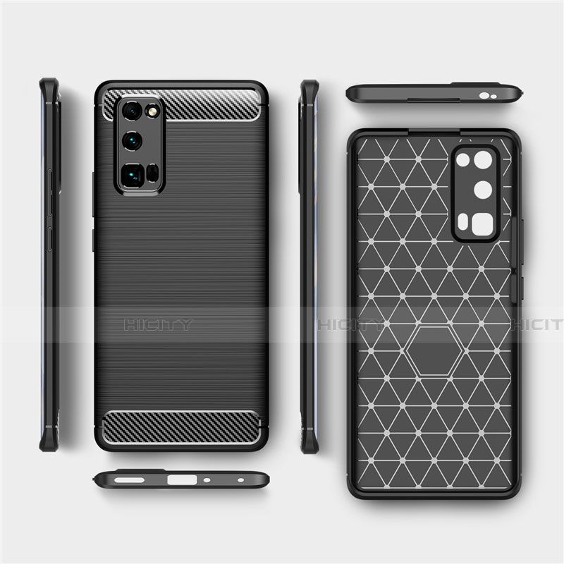 Silikon Hülle Handyhülle Gummi Schutzhülle Flexible Tasche Line für Huawei Honor 30 Pro+ Plus