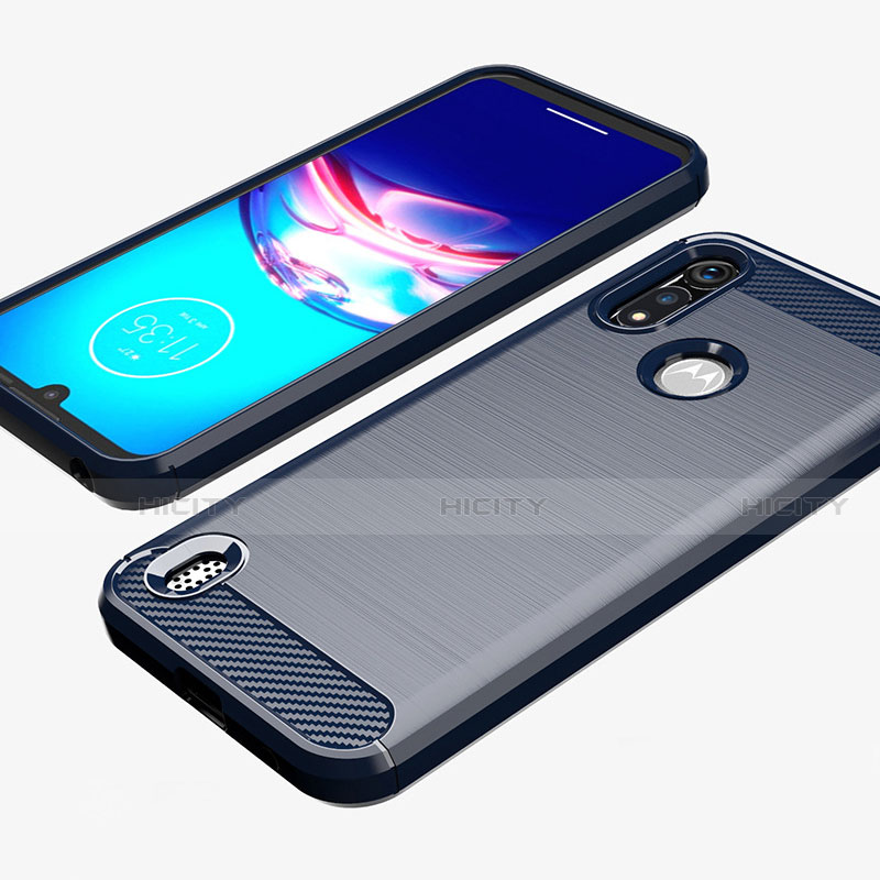 Silikon Hülle Handyhülle Gummi Schutzhülle Flexible Tasche Line für Motorola Moto E6s (2020) groß