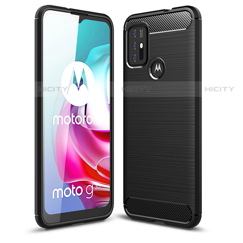 Silikon Hülle Handyhülle Gummi Schutzhülle Flexible Tasche Line für Motorola Moto G20 groß