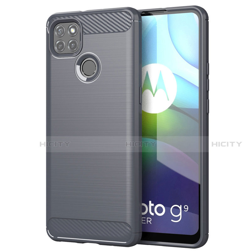 Silikon Hülle Handyhülle Gummi Schutzhülle Flexible Tasche Line für Motorola Moto G9 Power groß