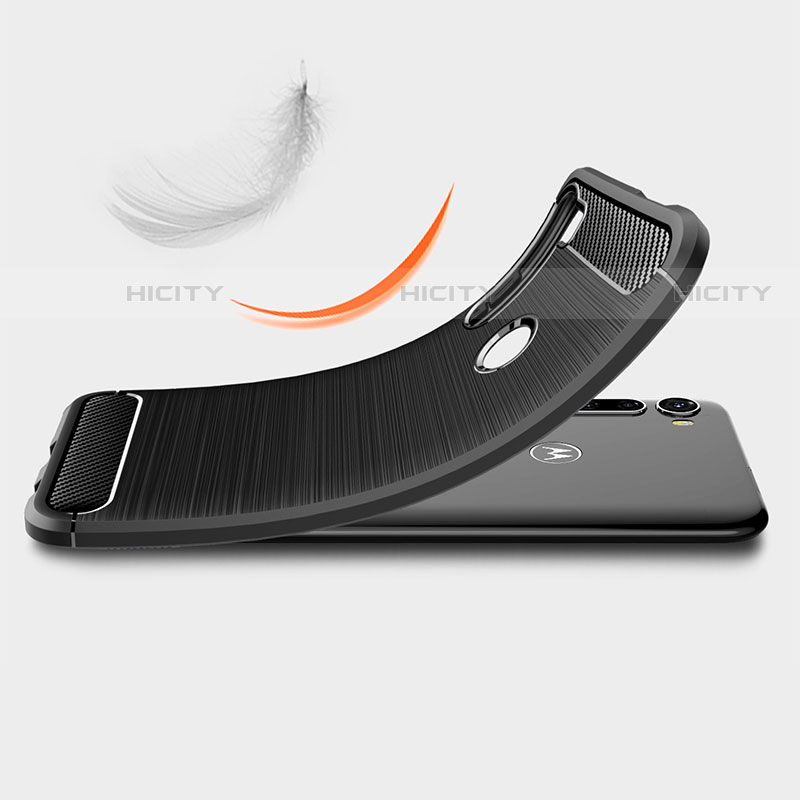 Silikon Hülle Handyhülle Gummi Schutzhülle Flexible Tasche Line für Motorola Moto One Fusion Plus groß