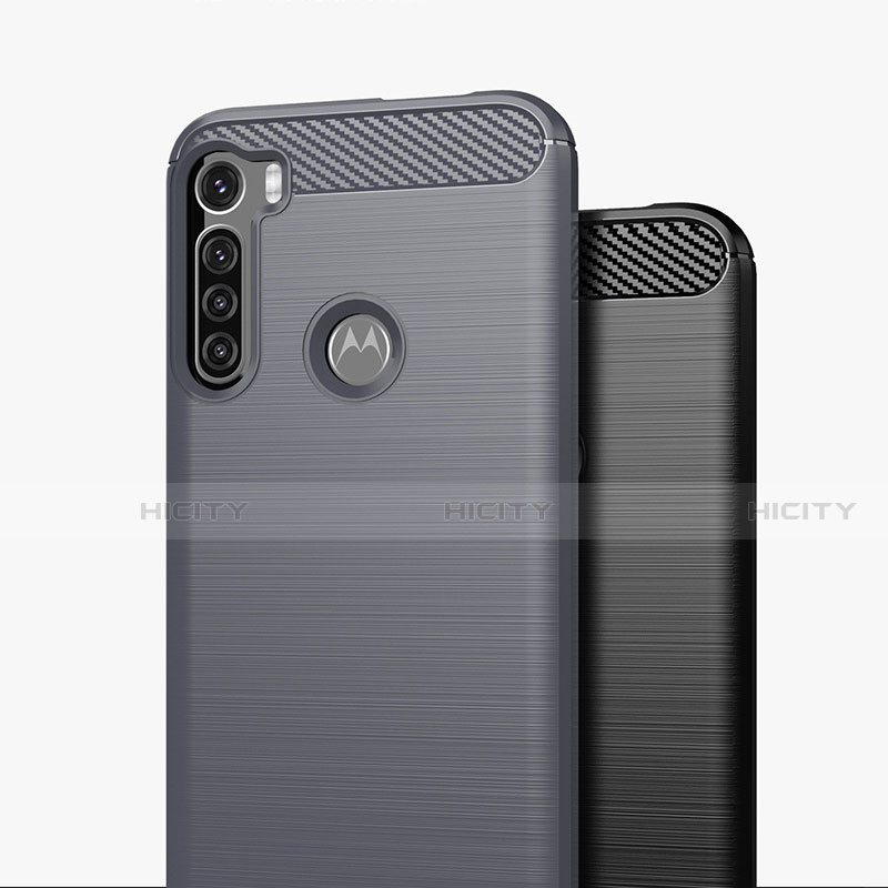 Silikon Hülle Handyhülle Gummi Schutzhülle Flexible Tasche Line für Motorola Moto One Fusion Plus groß