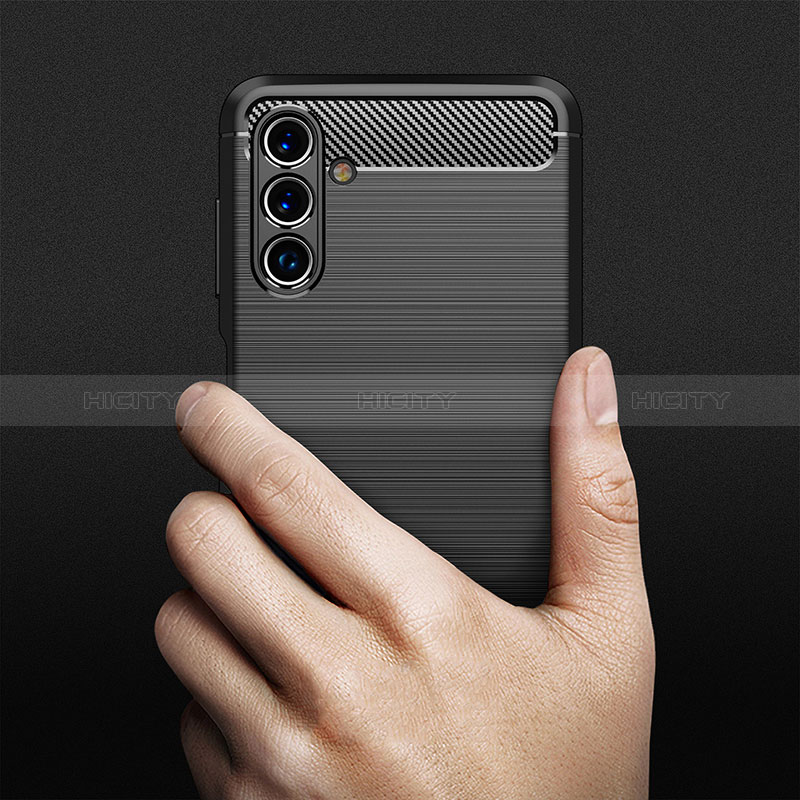 Silikon Hülle Handyhülle Gummi Schutzhülle Flexible Tasche Line für Samsung Galaxy A04s