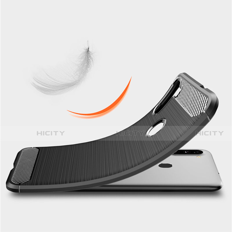 Silikon Hülle Handyhülle Gummi Schutzhülle Flexible Tasche Line für Samsung Galaxy A11 groß