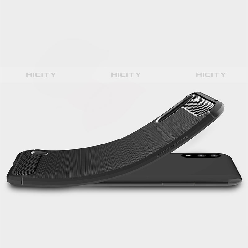 Silikon Hülle Handyhülle Gummi Schutzhülle Flexible Tasche Line für Samsung Galaxy M01 groß
