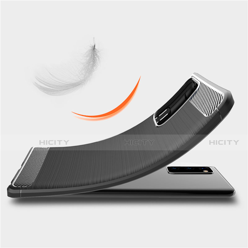 Silikon Hülle Handyhülle Gummi Schutzhülle Flexible Tasche Line für Samsung Galaxy Note 20 5G