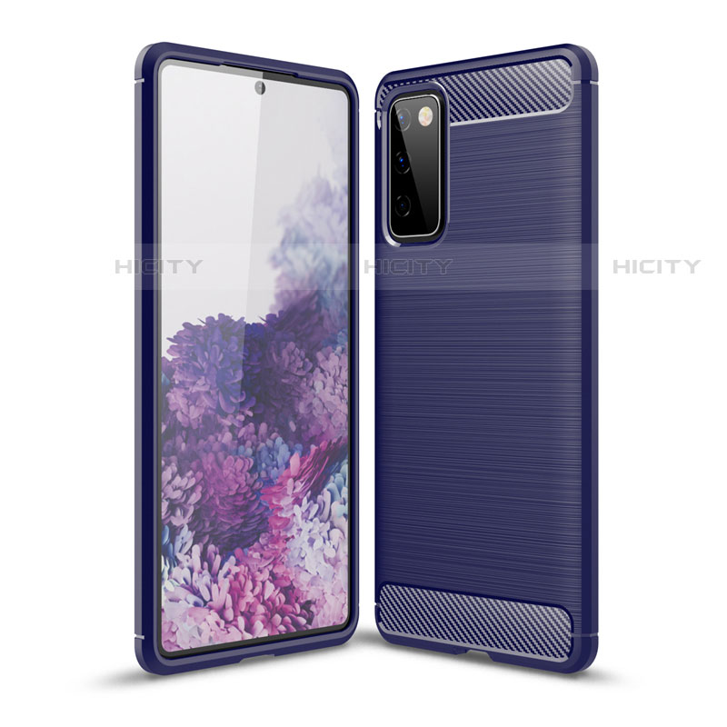 Silikon Hülle Handyhülle Gummi Schutzhülle Flexible Tasche Line für Samsung Galaxy S20 FE (2022) 5G groß