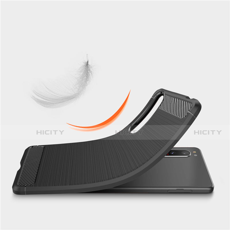 Silikon Hülle Handyhülle Gummi Schutzhülle Flexible Tasche Line für Sony Xperia 1 II