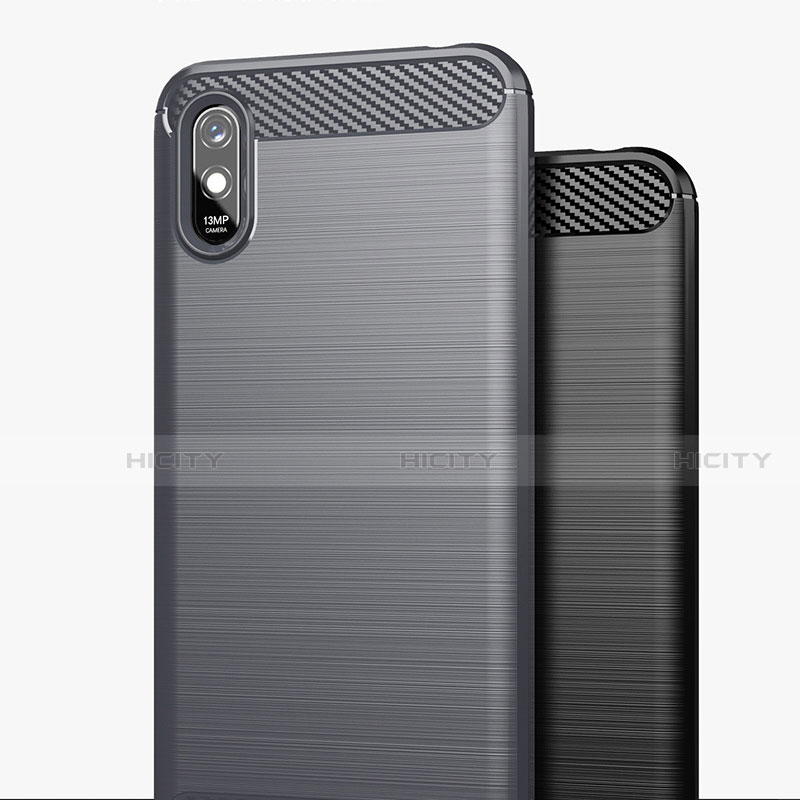 Silikon Hülle Handyhülle Gummi Schutzhülle Flexible Tasche Line für Xiaomi Redmi 9AT groß