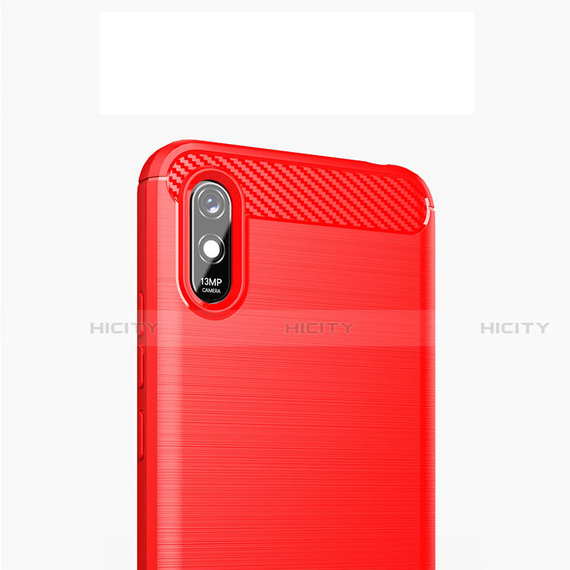 Silikon Hülle Handyhülle Gummi Schutzhülle Flexible Tasche Line für Xiaomi Redmi 9AT groß