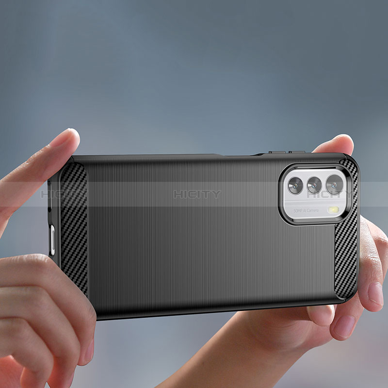 Silikon Hülle Handyhülle Gummi Schutzhülle Flexible Tasche Line MF1 für Nokia G60 5G