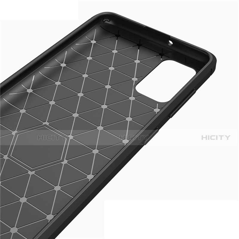 Silikon Hülle Handyhülle Gummi Schutzhülle Flexible Tasche Line S01 für Samsung Galaxy A41 groß