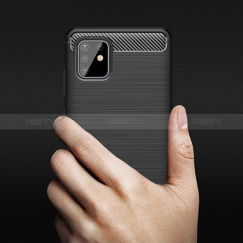 Silikon Hülle Handyhülle Gummi Schutzhülle Flexible Tasche Line WL1 für Samsung Galaxy A81