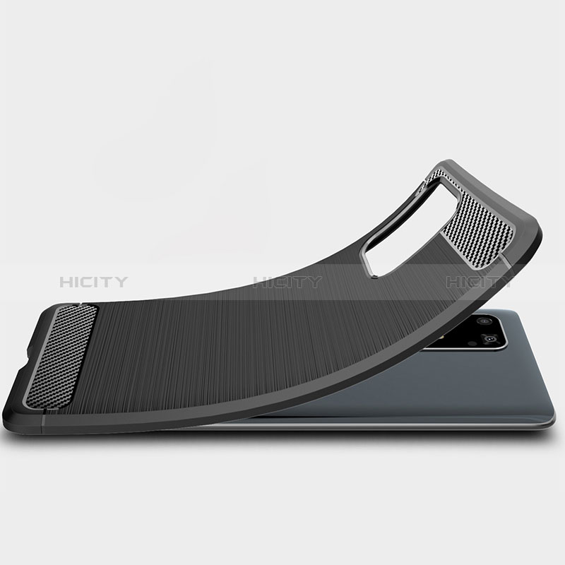Silikon Hülle Handyhülle Gummi Schutzhülle Flexible Tasche Line WL1 für Samsung Galaxy A91
