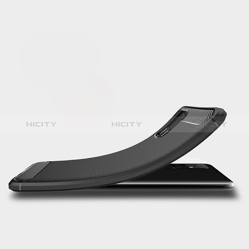 Silikon Hülle Handyhülle Gummi Schutzhülle Flexible Tasche Line WL1 für Samsung Galaxy M51 groß