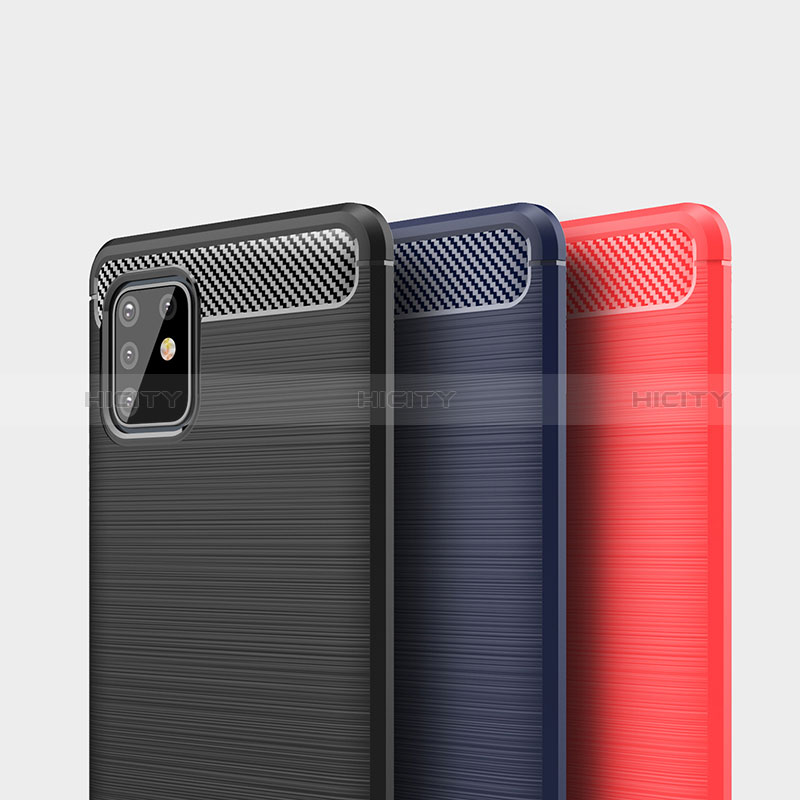 Silikon Hülle Handyhülle Gummi Schutzhülle Flexible Tasche Line WL1 für Samsung Galaxy Note 10 Lite groß