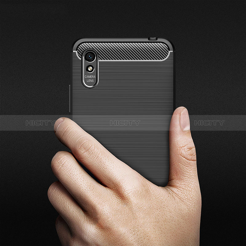 Silikon Hülle Handyhülle Gummi Schutzhülle Flexible Tasche Line WL1 für Xiaomi Redmi 9AT