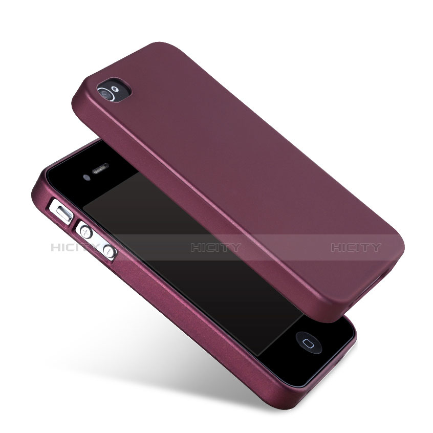 Silikon Hülle Handyhülle Gummi Schutzhülle für Apple iPhone 4S Rot Plus