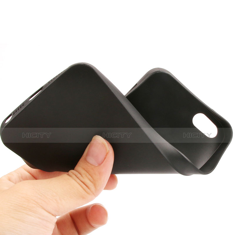 Silikon Hülle Handyhülle Gummi Schutzhülle für Apple iPhone 5 Schwarz