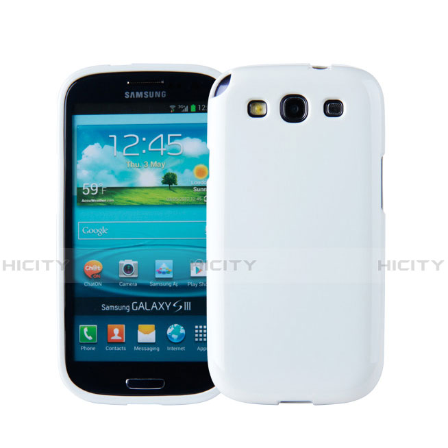 Silikon Hülle Handyhülle Gummi Schutzhülle für Samsung Galaxy S3 4G i9305 Weiß Plus