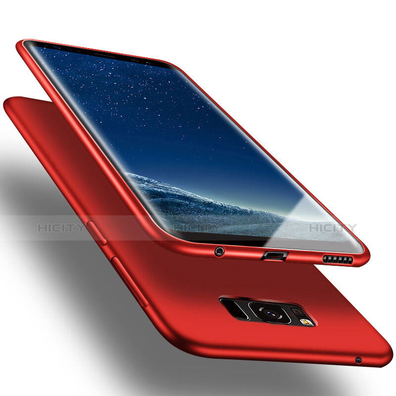 Silikon Hülle Handyhülle Gummi Schutzhülle für Samsung Galaxy S8 Plus Rot Plus