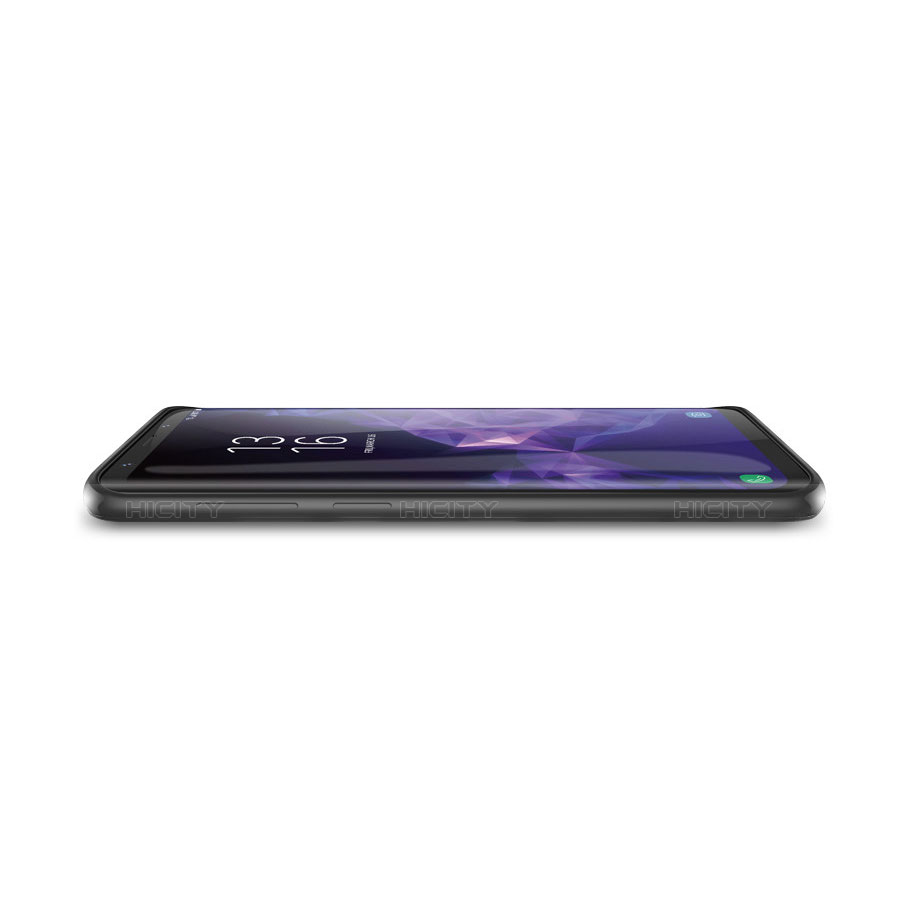 Silikon Hülle Handyhülle Gummi Schutzhülle für Samsung Galaxy S9 Schwarz groß