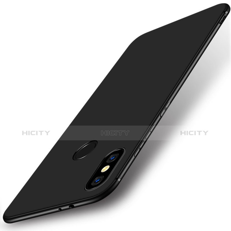 Silikon Hülle Handyhülle Gummi Schutzhülle für Xiaomi Mi 6X Schwarz groß