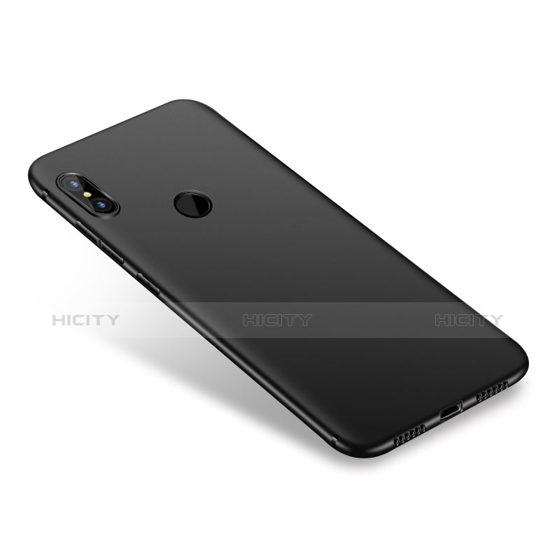 Silikon Hülle Handyhülle Gummi Schutzhülle für Xiaomi Mi A2 Schwarz groß