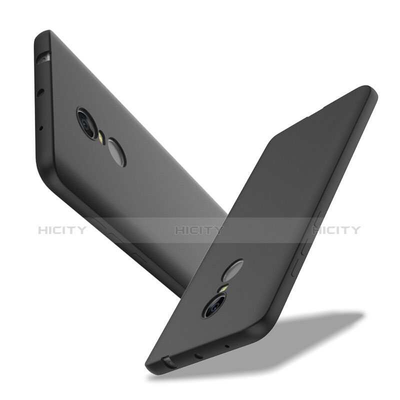 Silikon Hülle Handyhülle Gummi Schutzhülle für Xiaomi Redmi Note 4X High Edition Schwarz groß