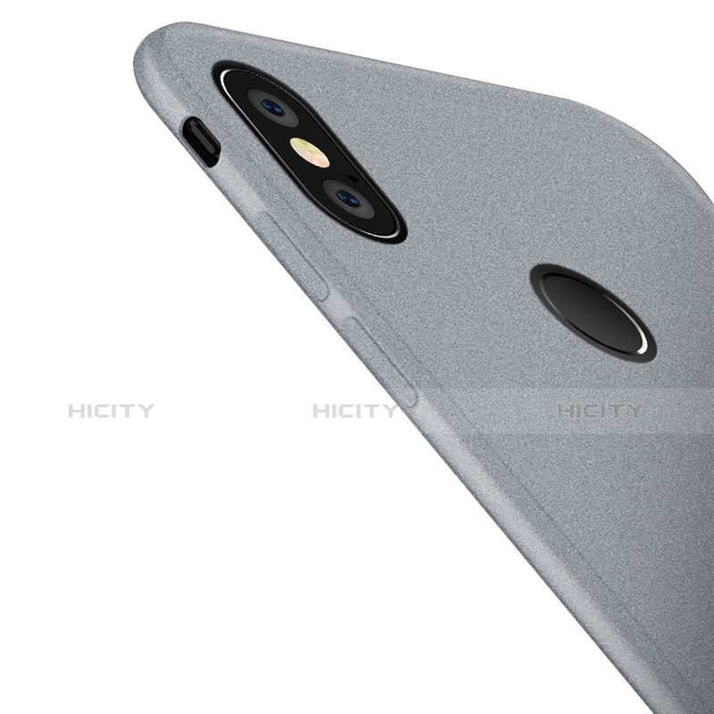 Silikon Hülle Handyhülle Gummi Schutzhülle für Xiaomi Redmi Note 5 Pro Grau groß