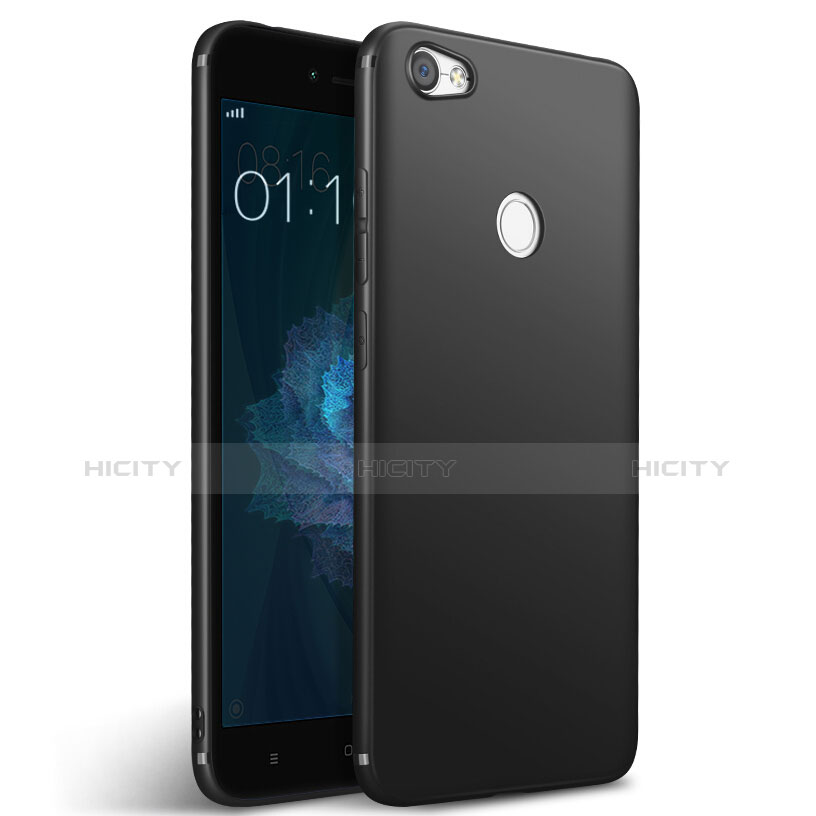 Silikon Hülle Handyhülle Gummi Schutzhülle für Xiaomi Redmi Note 5A Prime Schwarz Plus
