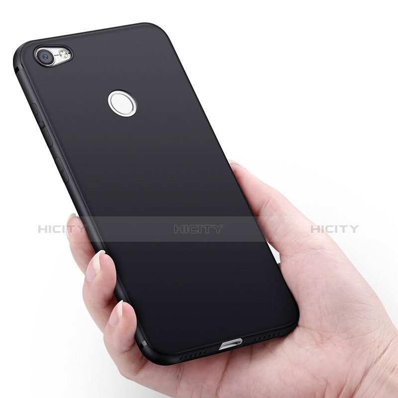 Silikon Hülle Handyhülle Gummi Schutzhülle für Xiaomi Redmi Note 5A Prime Schwarz groß