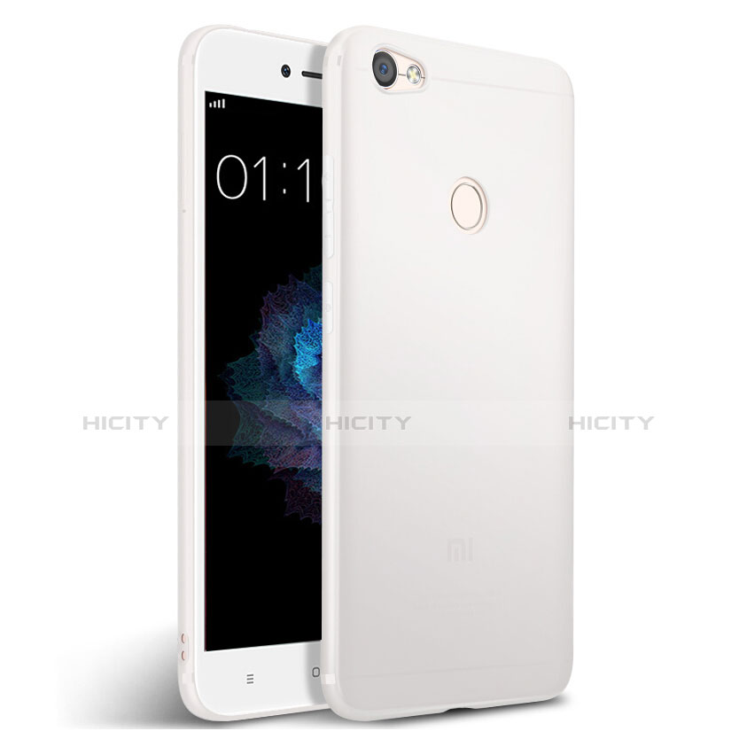 Silikon Hülle Handyhülle Gummi Schutzhülle für Xiaomi Redmi Note 5A Prime Weiß Plus