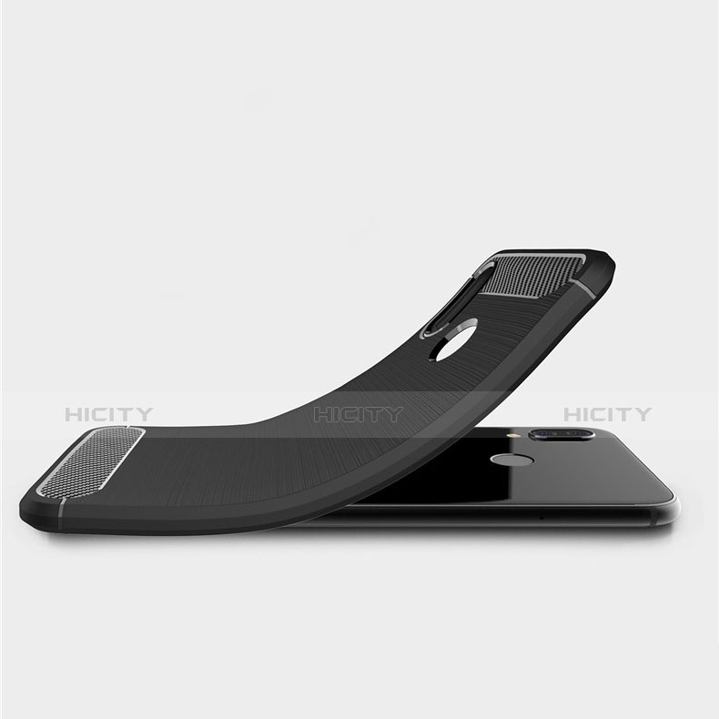 Silikon Hülle Handyhülle Gummi Schutzhülle Köper für Huawei P Smart+ Plus Schwarz