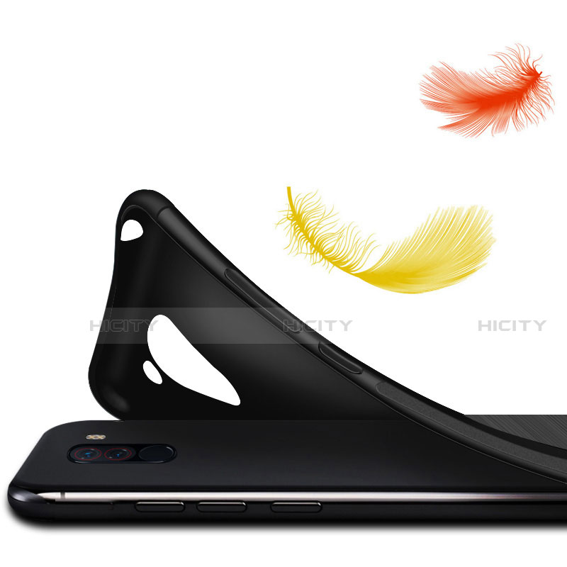 Silikon Hülle Handyhülle Gummi Schutzhülle Köper für Nokia X3 Schwarz groß