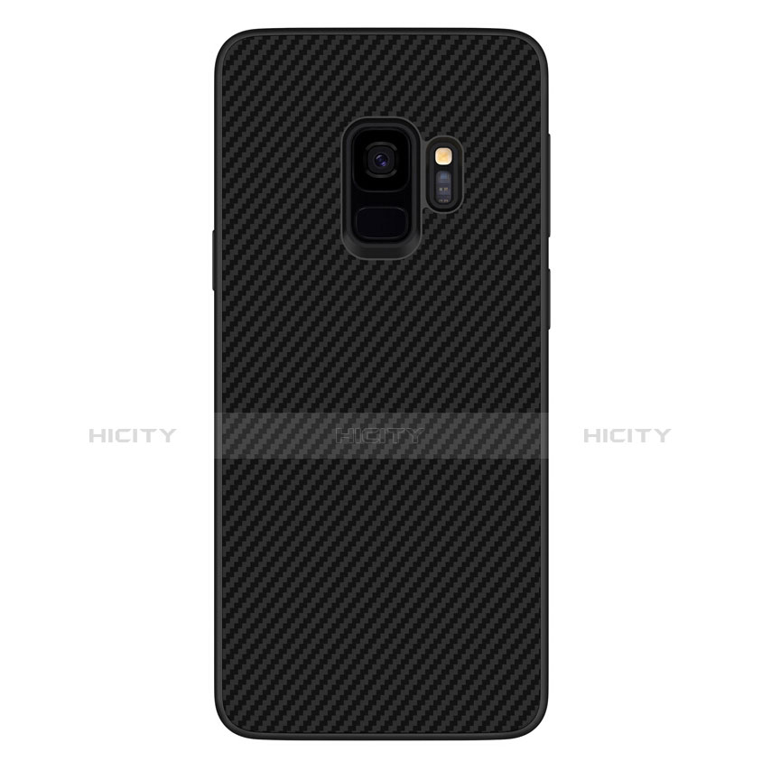 Silikon Hülle Handyhülle Gummi Schutzhülle Köper für Samsung Galaxy S9 Schwarz groß