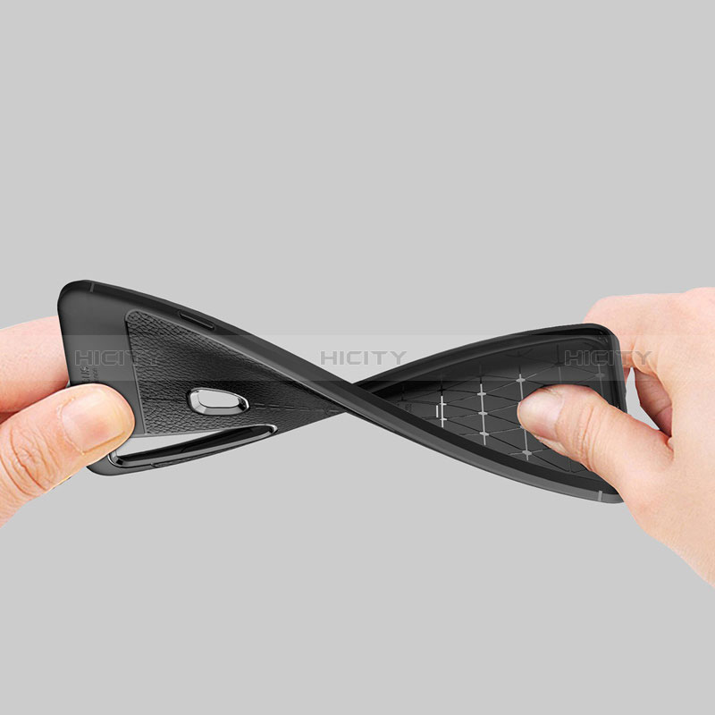Silikon Hülle Handyhülle Gummi Schutzhülle Leder für Samsung Galaxy A9 Star Pro Schwarz
