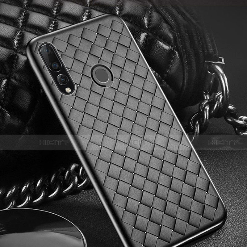 Silikon Hülle Handyhülle Gummi Schutzhülle Leder Tasche A01 für Huawei Enjoy 9s groß