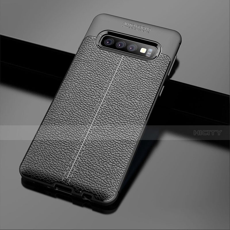 Silikon Hülle Handyhülle Gummi Schutzhülle Leder Tasche A02 für Samsung Galaxy S10 Plus