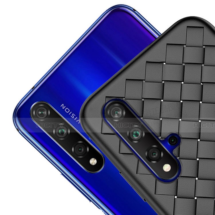 Silikon Hülle Handyhülle Gummi Schutzhülle Leder Tasche für Huawei Nova 5 groß