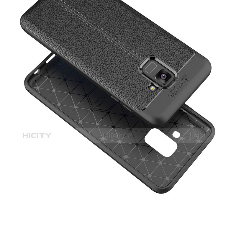 Silikon Hülle Handyhülle Gummi Schutzhülle Leder Tasche für Samsung Galaxy A8+ A8 Plus (2018) A730F groß