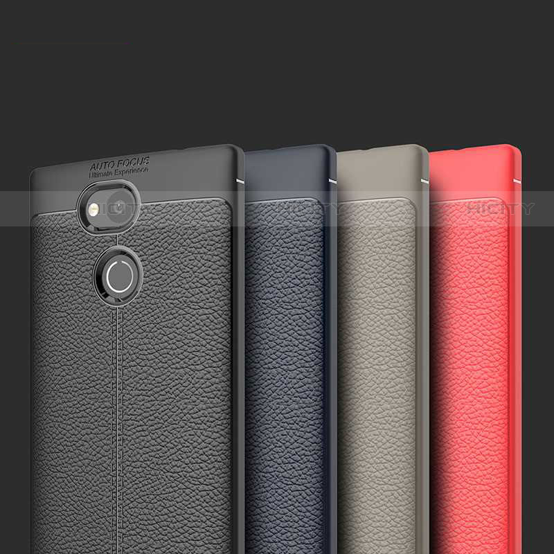 Silikon Hülle Handyhülle Gummi Schutzhülle Leder Tasche für Sony Xperia L2 groß