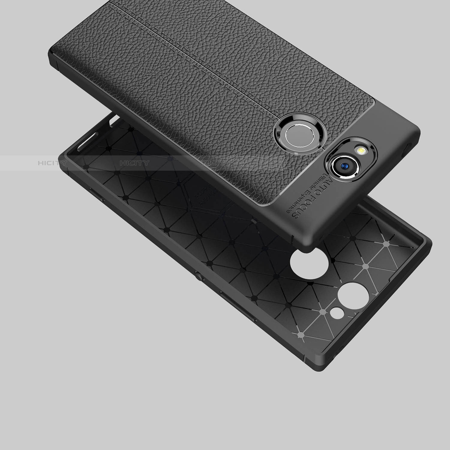 Silikon Hülle Handyhülle Gummi Schutzhülle Leder Tasche für Sony Xperia XA2 Ultra groß