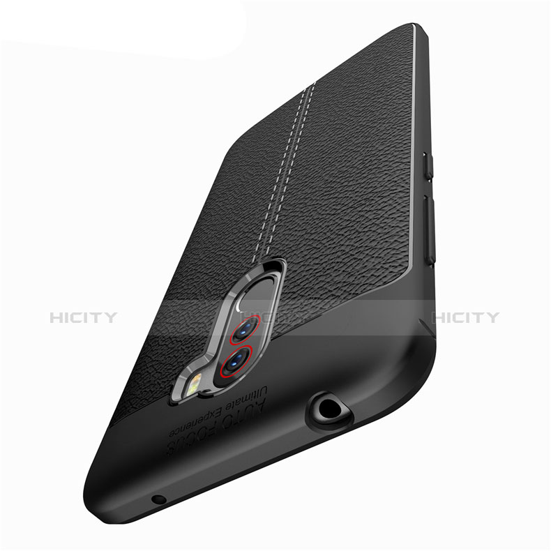 Silikon Hülle Handyhülle Gummi Schutzhülle Leder Tasche für Xiaomi Pocophone F1 groß