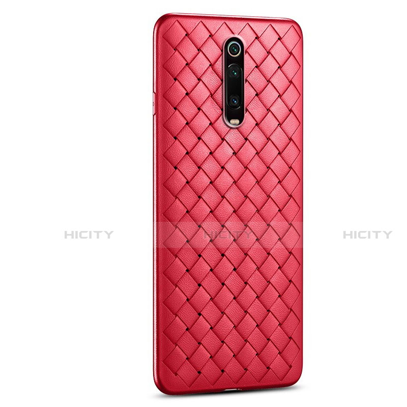 Silikon Hülle Handyhülle Gummi Schutzhülle Leder Tasche für Xiaomi Redmi K20 Rot
