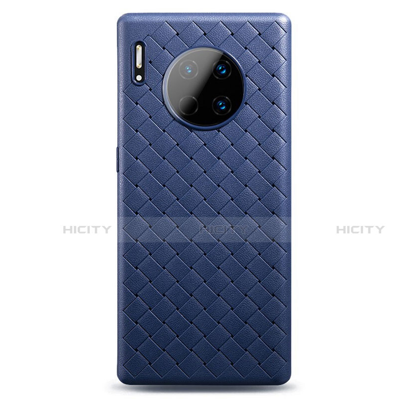 Silikon Hülle Handyhülle Gummi Schutzhülle Leder Tasche H01 für Huawei Mate 30E Pro 5G Blau Plus