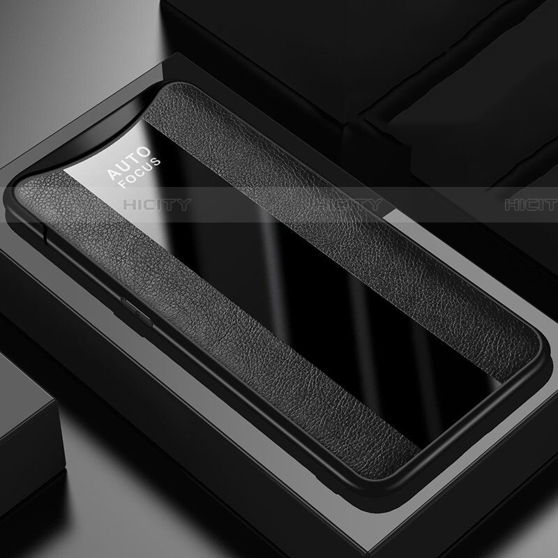 Silikon Hülle Handyhülle Gummi Schutzhülle Leder Tasche H01 für Oppo Find X Super Flash Edition groß